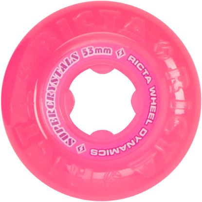 Ricta 53mm Pink Supercrystal Skateboard Wheels