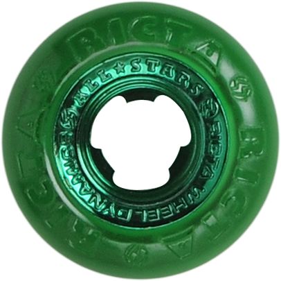 Ricta Chrome Cores All Star 52mm Green Skateboard Wheels