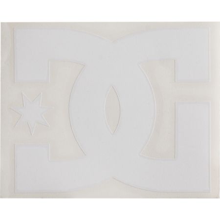 DC Shoes Star White Die Cut Sticker