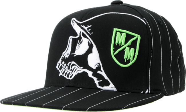 Metal Mulisha Crusher Black Pinstripe Flexfit Hat