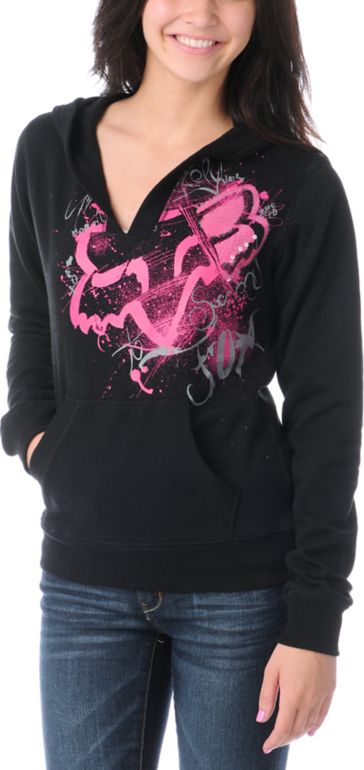 Fox Girls Opulence Black Pullover Hoodie