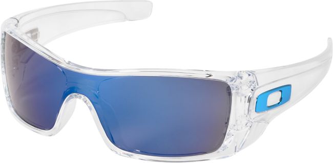 Oakley Batwolf Clear & Ice Iridium Sunglasses
