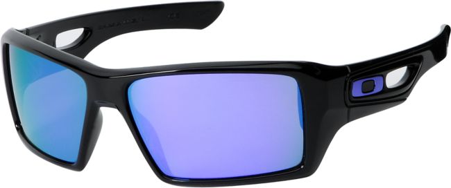 Oakley Eyepatch 2 Matte Black & Violet Iridium Sunglasses