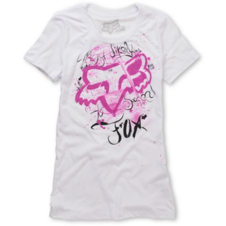 Fox Girls Opulence White Tee Shirt
