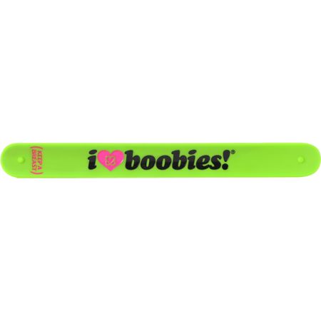 Keep A Breast Foundation Green I Love Boobies Slap Bracelet