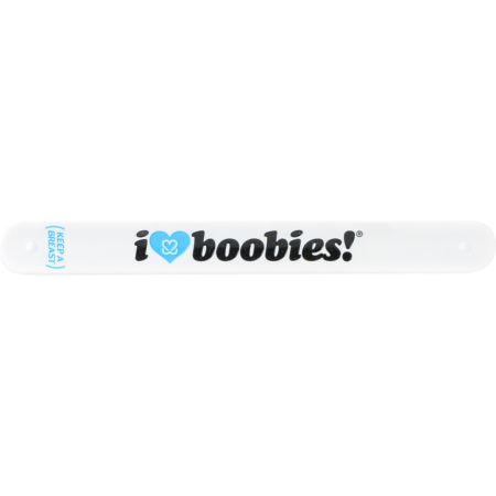 Keep A Breast Foundation White I Love Boobies Slap Bracelet