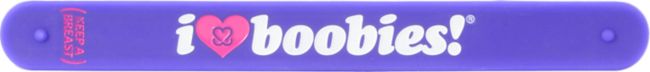 Keep A Breast Foundation Purple I Love Boobies Slap Bracelet