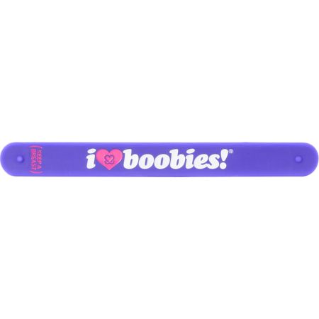 Keep A Breast Foundation Purple I Love Boobies Slap Bracelet