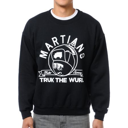 Trukfit Feelin Spacey Black Crew Neck Sweatshirt