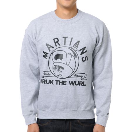 Trukfit Feelin Spacey Grey Crew Neck Sweatshirt