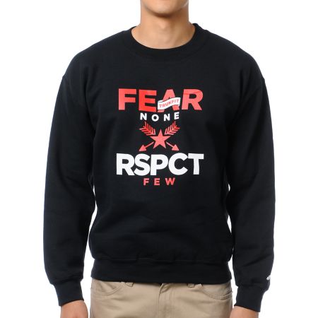 Trukfit Fear None Black Crew Neck Sweatshirt