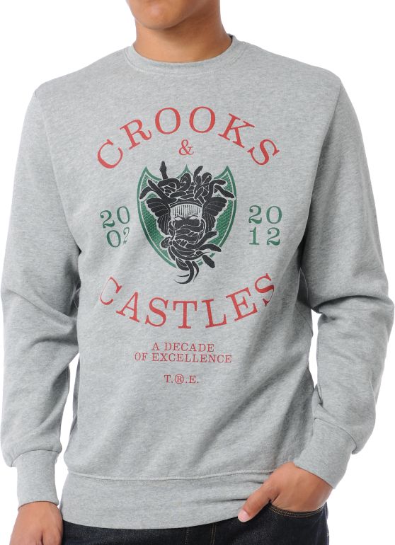 Crooks and Castles Decade Medusa Crew Neck Sweatshirt