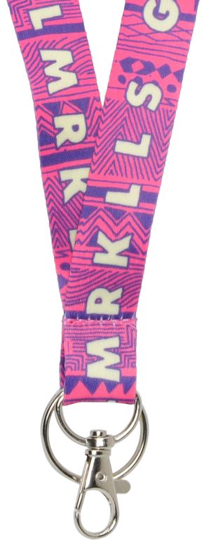Glamour Kills Pink Art Lanyard