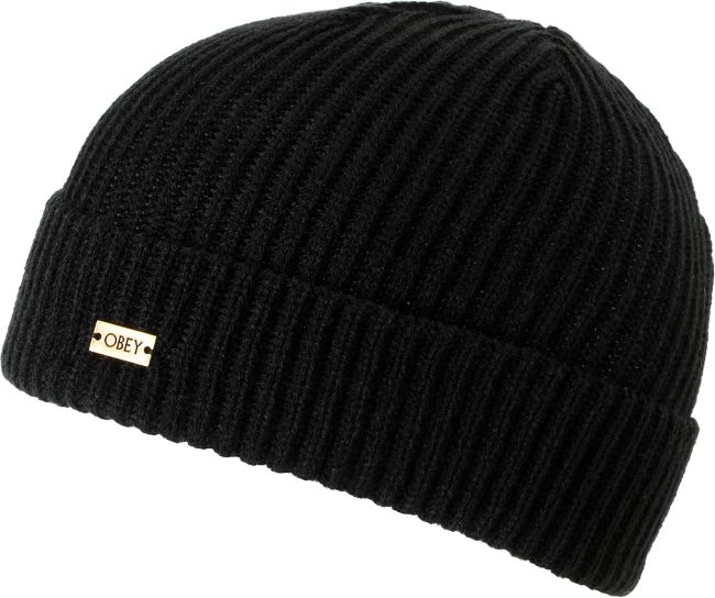 Obey Dover Black Beanie