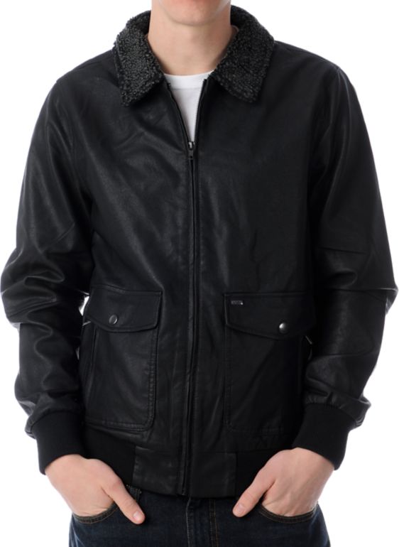 Obey Downtown Black Bomber Jacket