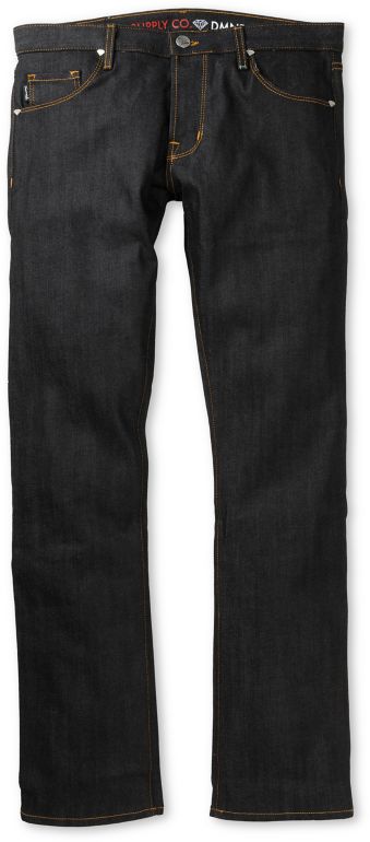 Diamond Supply Skate Life Indigo Raw Skinny Jeans