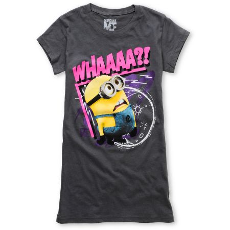 Bitter Sweet Moon Minion Despicable Me Charcoal Tee Shirt 