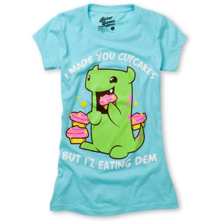 Bitter Sweet Eating Dem Teal Tee Shirt 
