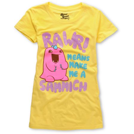 Bitter Sweet Sammich Monster Yellow Tee Shirt
