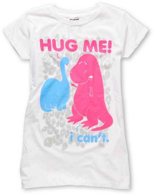 Bitter Sweet I Cant Hug White Tee Shirt