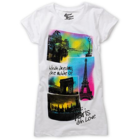 Bitter Sweet Paris Theme White Tee Shirt