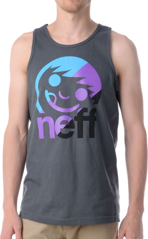 Neff Corpo Charcoal Grey Tank Top