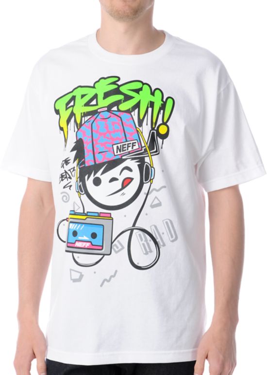 Neff Fresh Sucker White Tee Shirt