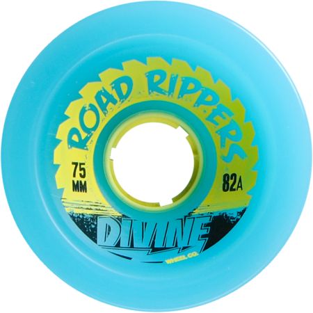 Divine Road Rippers 75mm Blue 82a Skateboard Wheels