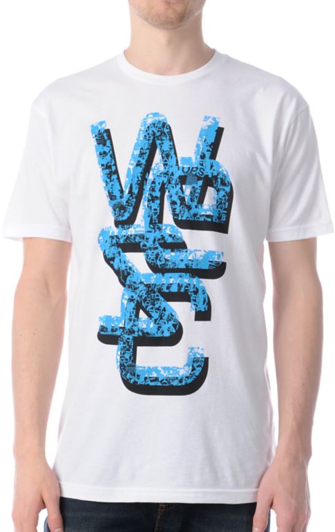 WeSC Overlay Human Disorder White Tee Shirt