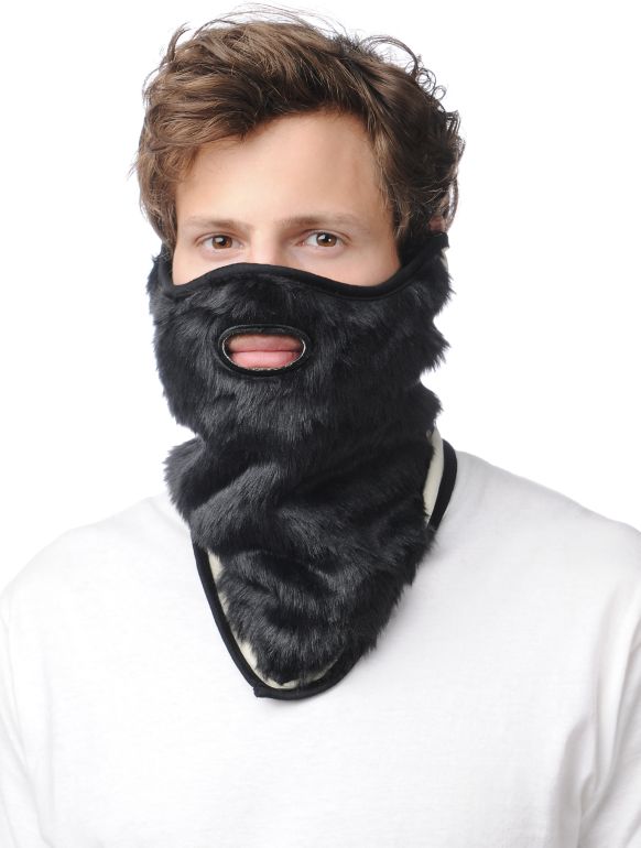 Neff Lumberjack Black Beard Face Mask Bandana