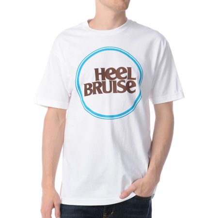 Heel Bruise Front Logo White Tee Shirt 