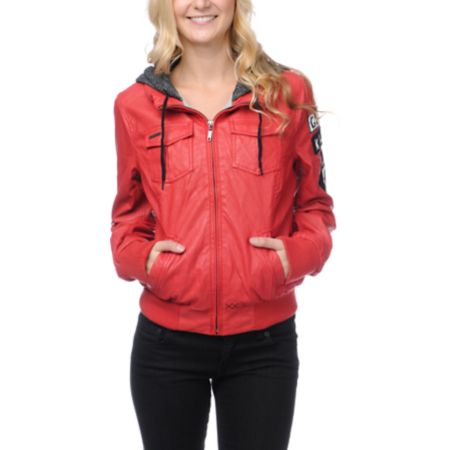 Glamour Kills United We Stand Red Bomber Jacket