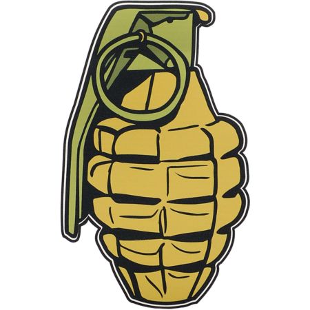 Grenade Printed Assorted Vinyl Sticker