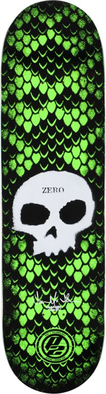 Zero Thomas Stencil Skull P2 8.5" Skateboard Deck