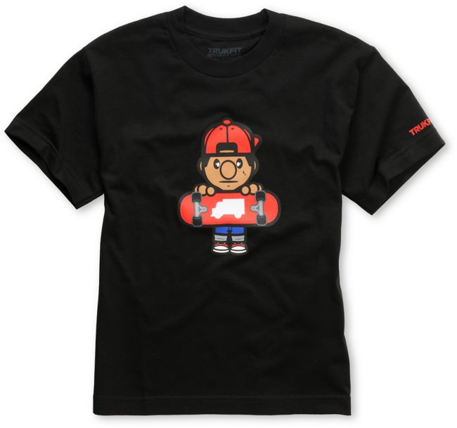 Trukfit Boys Lil Tommy Black Tee Shirt