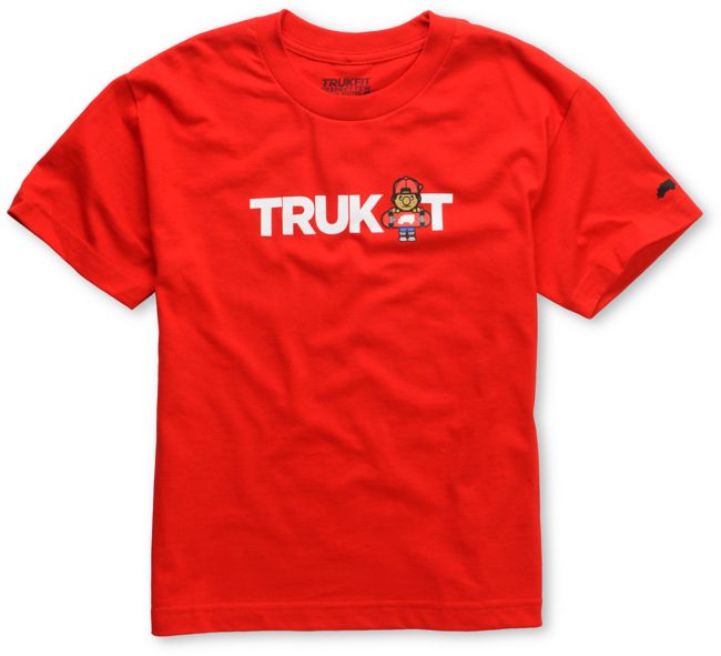Trukfit Boys Truk It Logo Red Tee Shirt
