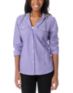Empyre Girls Conifer Purple Chambray Hooded Flannel Shirt