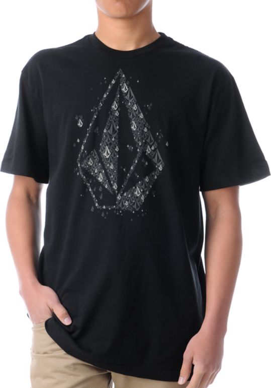 Volcom Astroids Black Tee Shirt