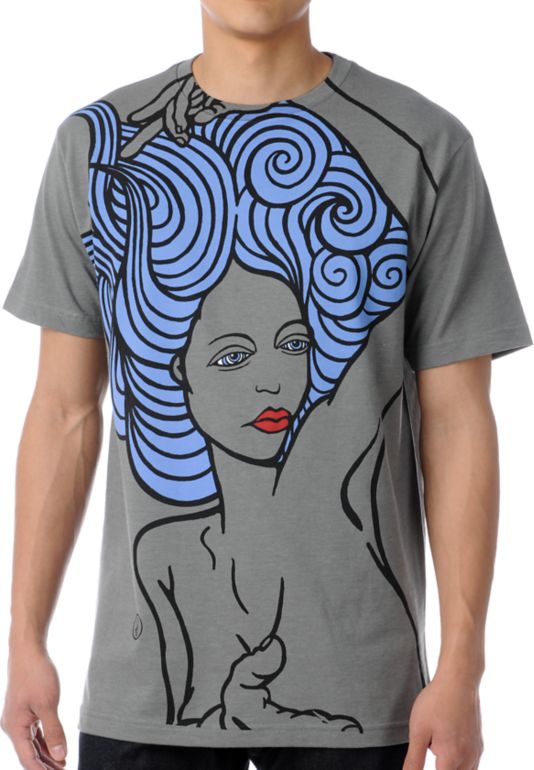 Volcom Lounge Girl Charcoal Tee Shirt