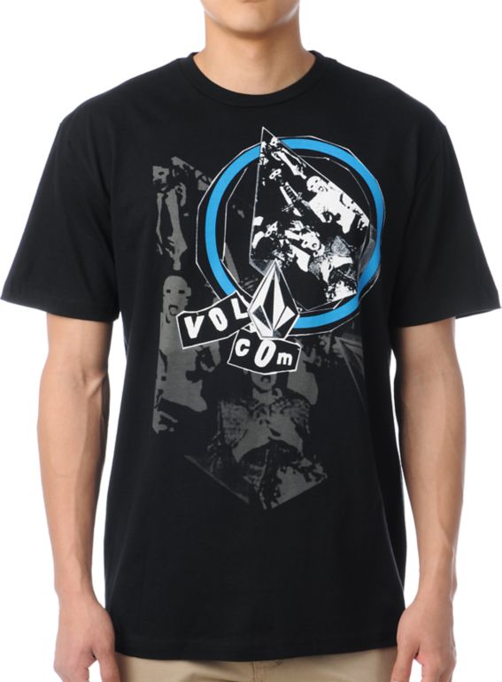 Volcom Fright Night Black Tee Shirt