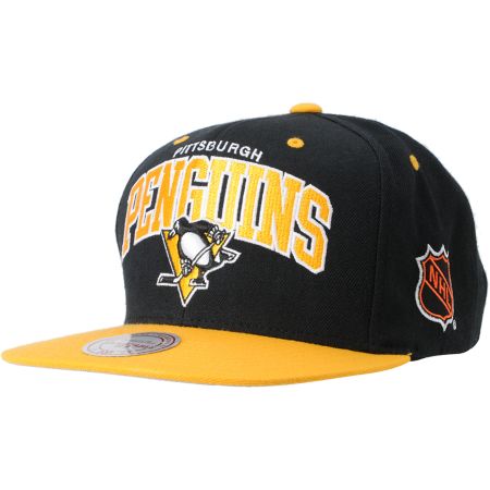 NHL Mitchell and Ness Pittsburgh Penguins Arch Snapback Hat