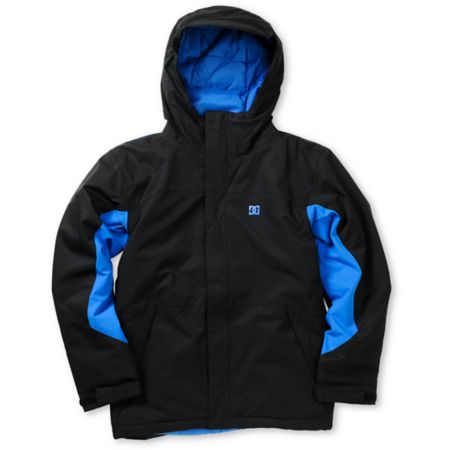 DC Boys Amo K Black & Blue 5K Snowboarding Jacket 2013