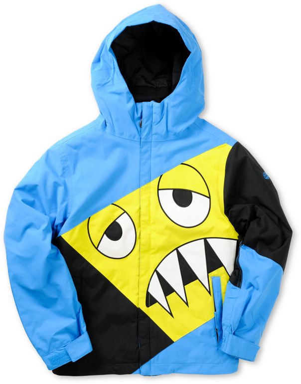 686 Boys Snaggleface 5K Blue Snowboard Jacket