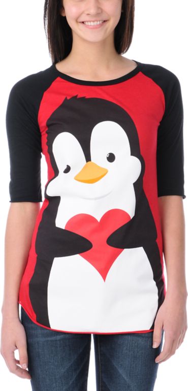 Bitter Sweet Big Pengie Baseball Tee Shirt