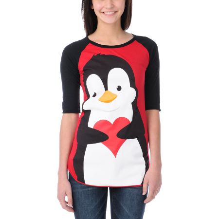 Bitter Sweet Big Pengie Baseball Tee Shirt