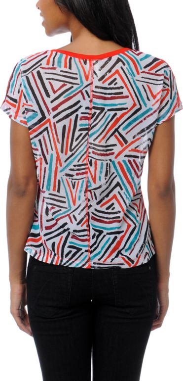 Empyre Finnley Fire Red Woven Shirt