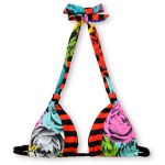 Volcom Girls Waroses Halter Floral Print Bikini Top