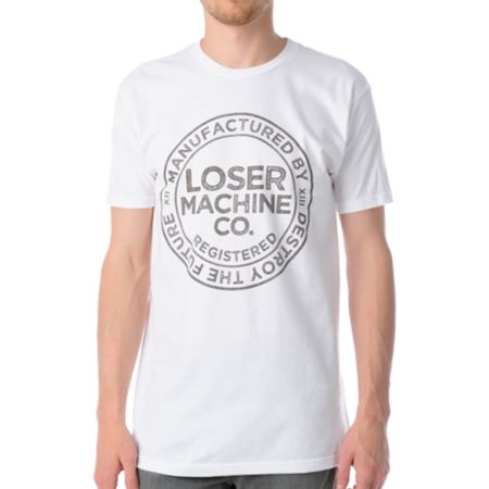 Loser Machine The Loser Union White Tee Shirt 