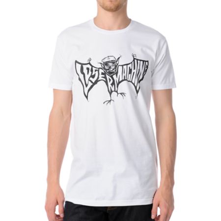 Loser Machine Bat White Tee Shirt 