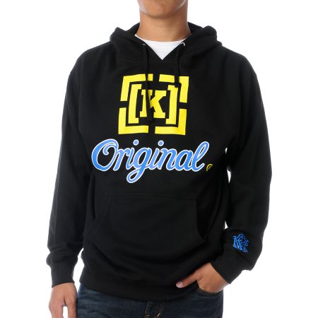 KR3W Original 3 Black, Blue, & Yellow Pullover Hoodie